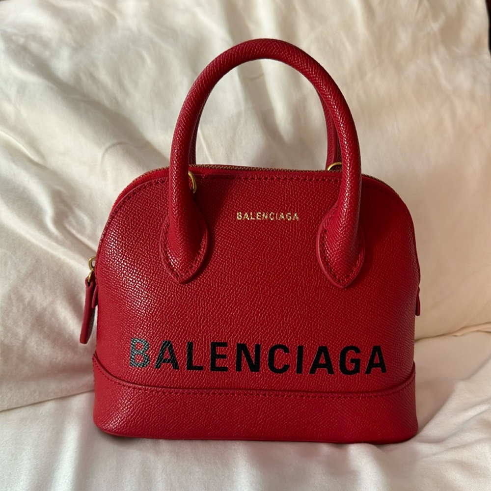 Balenciaga xxs ville bag red (missing strap)